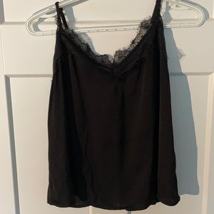 The cutest black silk tanktop